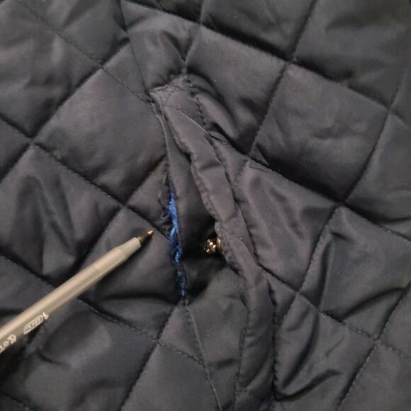 Hawke & Co Puffer Vest Mens XL Dark Blue Full Zip Performance *READ* - Picture 8 of 11